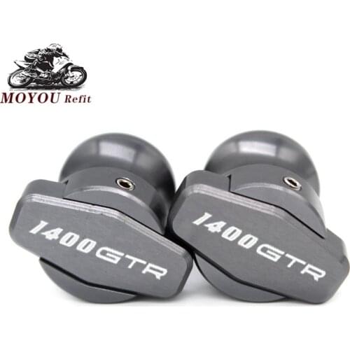 For KAWASAKI GTR1400 GTR 1400 10MM Motorcycle Accessories Swingarm Spools Slider Swingarm Stand
