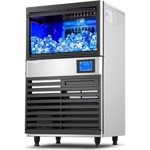 50KG Electric Ice Cube Maker Machine Portable Generator Cooler Compressor Chopper for a House Bars Restaurants Shops