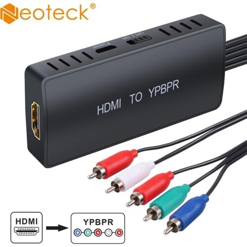 Neoteck HDMI to YPbPr+R/L converter Support 1080p HDMI to Component Adaptor HDMI to 5RCA RGB YPbPr Adapter For HDTV Monitor