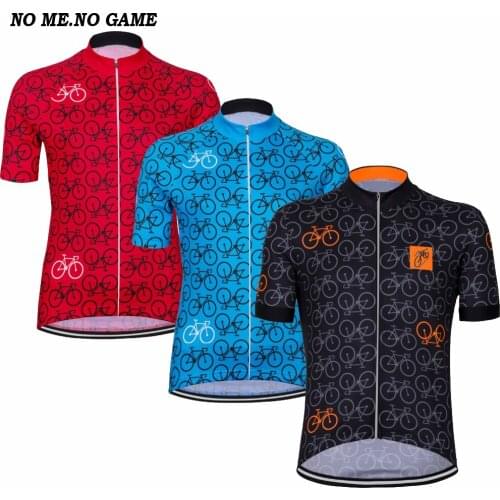 NO ME NO GAME novel cycling jersey Men short sleeve road bicycle racing clothes comfortable and quick-drying mtb bike clothing