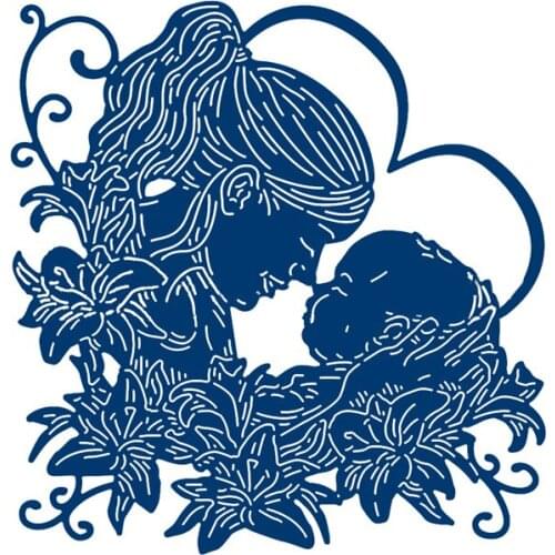 Mother Loves Her Baby Metal Cutting Dies for DIY Scrapbook Photo Album Paper Card Decorative Craft Embossing Die New 2019