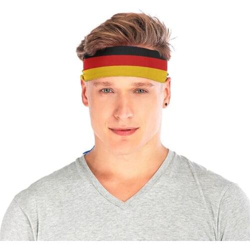 Fashion Printed Tennis Headband Outdoor Running Cycling Refueling Breathable Headband Compression Anti-Slip Workout Hair Band
