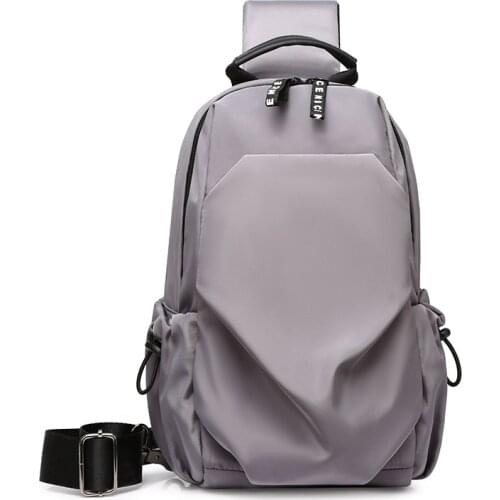 New diagonal mens Crossbody bag Korean version of the tide multi-function shoulder diagonal chest bag mobile phone wallet bag