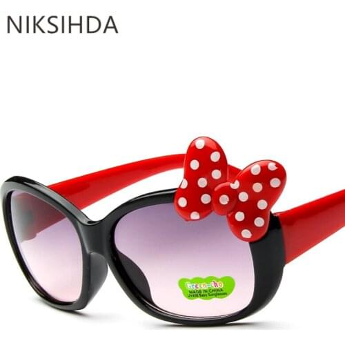 NIKSIHDA 2019 New cartoon big bow color childrens sunglasses in lovely baby decoration Sunglasses baby Sunglasses UV400