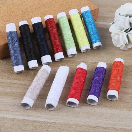 6cm Random Color 12 Roll Sewing Thread Portable Travel Sewing Embroidery Threads Craft Sewing Kits Home Sewing Threads