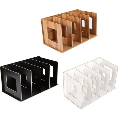 New Detachable Wooden 4 Sections Storage Rack Box Board DIY CD DVD Stand