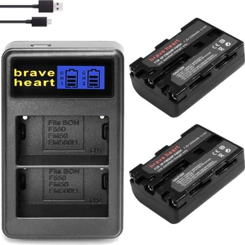 NP-FM50 NPFM50 NP FM50 FM55H Battery + LCD USB Dual Charger For Sony DSC S50 R1 DCR DVD100 101 200 E A100 CCD-TRV408 Camera