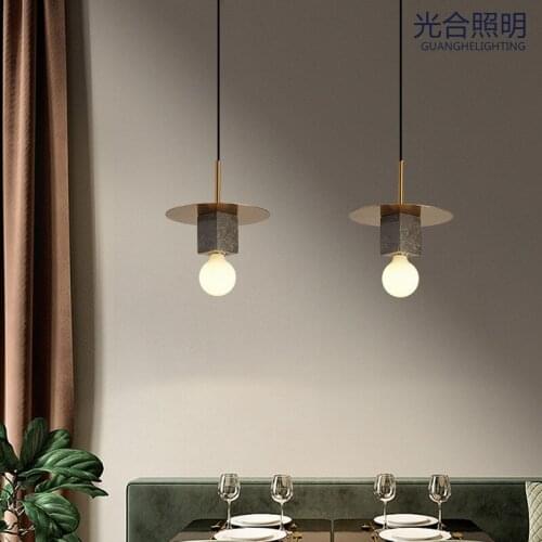 Post modern bedside hanging simple creative decoration TV background wall Restaurant Bar chandelier Nordic LED lamps