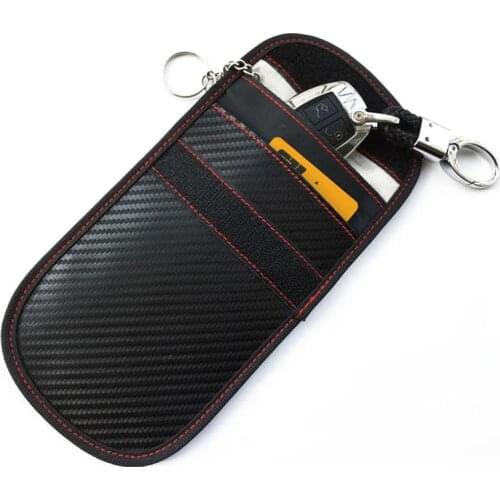 Car key Bag Car Fob Signal Blocker RFID Cell Phone Signal Blocking Protector Keyless Remotes Entry Fob Guard Signal Pouch Bag