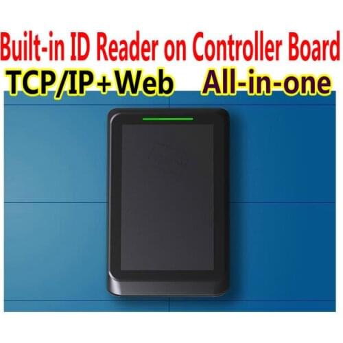 Built-in 125KHz ID Card reader in the network access controller panel, Web+TCP/IP All-in-one single door controller terminal