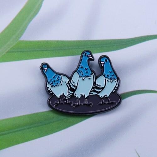 Wild In The Streets Pigeon Enamel Pin