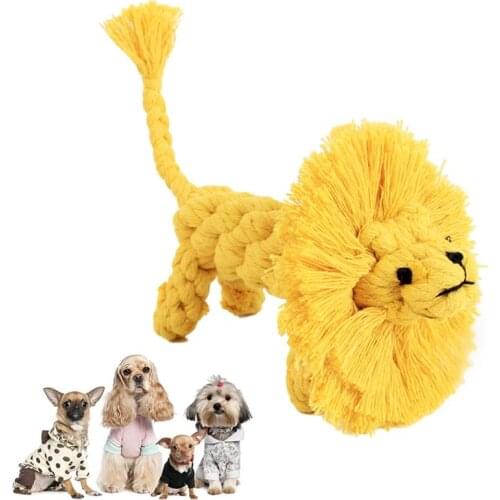 1pc Small Cute Dog Toys Pet Rope Toy Weaving Duck Shape Bite-Resistant Dog Teething Toy Dog Chew Rope Pet Training Supplies