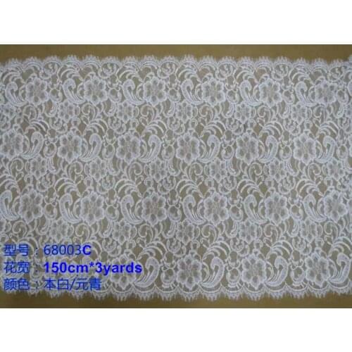 150cm*3yard/pcs luxurious flora motif jacquard eyelash lace, soft and elegant lace trim,XERY-68003C