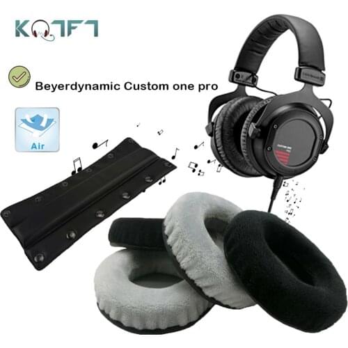 KQTFT Velvet Replacement Parts for Beyerdynamic Custom one pro EarPads Earmuff Cover Cushion Cups Bumper Headband Sleeve