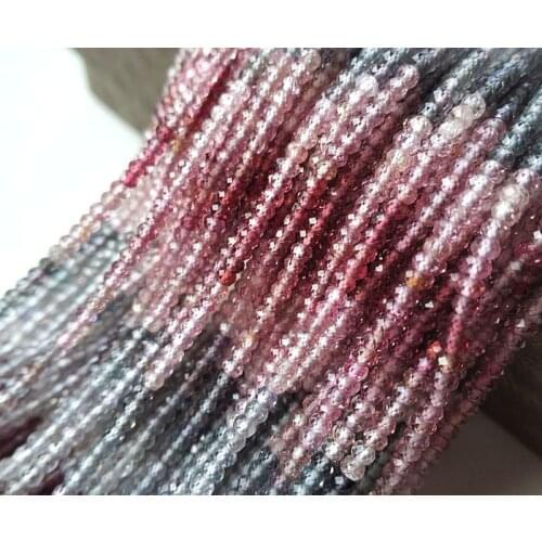 AAA LOOSE BEADS multicolor Spinel Roundelle faceted 2.6mm Wholesale for DIY jewelry necklace 43cm
