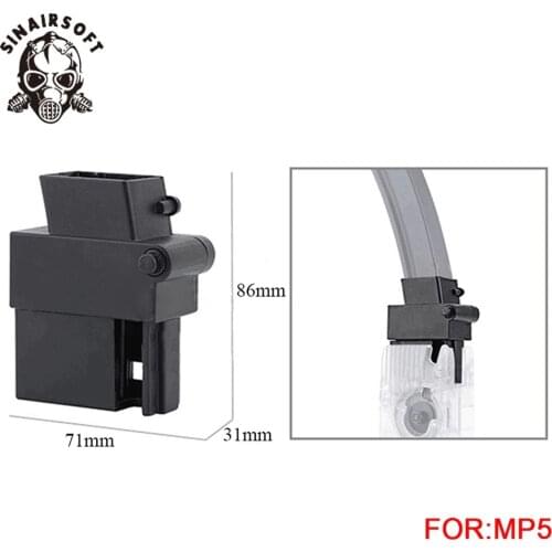 Fast BB speedloader Adapter Magazine Fit MP5 Airsoft Gun Converter For Paintball shooting Hunting Accessories Free shipping