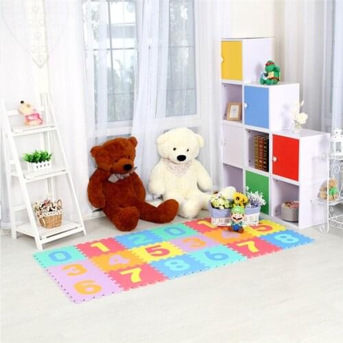 JCC Number 0 - 9 Baby EVA Foam Puzzle Play Mat /kids Rugs carpet Interlocking Exercise Floor for children Tiles 30*30*1cm