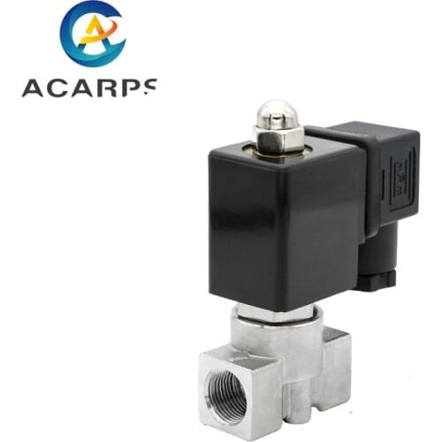 DN10 3/8"12v 110v 220v 24v Water Gas 304 Stainless Steel Electric Solenoid Valve for Water