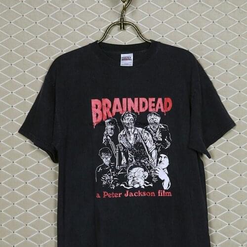 Braindead horror movie T shirt Dead Alive tee shirt Zombie Peter Jackson Dead Night Return Living Shawn Day cult film Brain Dead