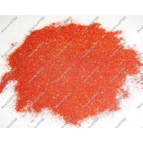 50g 0.1MM Holographic Laser Orange Nail pigment Shining Fine Glitter Dust Powder for Nail polish,Acrylic nails