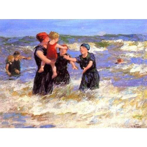 Art Oil paintings Making Friends Edward Henry Potthast artwork on canvas Handmade High quality