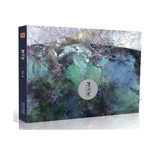 Watercolor painting book Amarantine in Ravine mo jianhua chinese Ancient figures Ladies Women watercolor drawing learning book