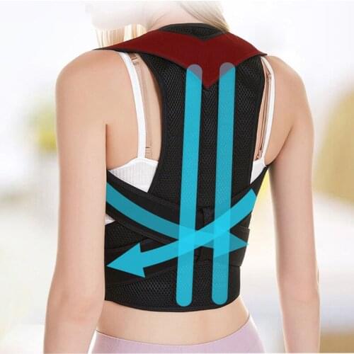 Men Women Back Waist Posture Corrector Adjustable Adult Correction Belt Braces Shoulder Lumbar Posture Correction Back Improve