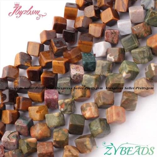 6mm Square Agates Smooth Loose Natural Stone Beads For DIY Jewelry Making Necklace Bracelets Earring Spacer Steand 15"