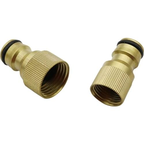 M18/M22 Female Thread Diaphragm Pump Nipple Joints Brass Car washer Quick Connect Nipples Water Gun Connector 1 Pcs