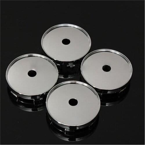 Set Of 4 Chrome Wheel Center Hub Cap Universal Car Plastic 60mm Tyre Trims