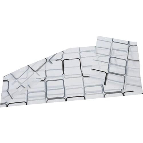 New Modern Bathroom Shower Curtains Extra Long with Hooks 180 x 200 cm (Inner Senses)