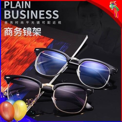 Myopia Glasses With Degree -1.0 to -6.0 Men Women Half Rim Metal Glasses Frame Square Finished Shortsighted Prescription Glasses