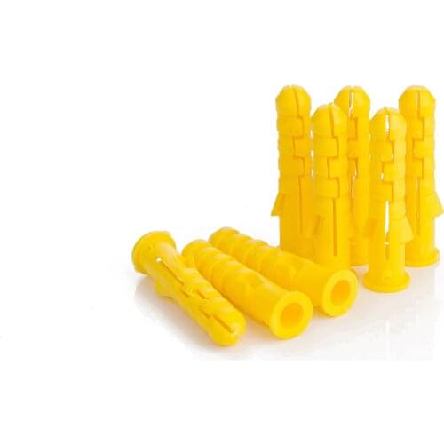 Small yellow croaker plastic expansion tube M6M8M10 gray white nylon expansion rubber plug rubber particle expansion gecko wall