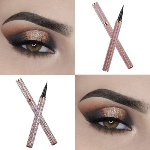 TDANCE 1Pcs Eye Liner Pencil Magic Self-Adhesive Glue-Free Magnetic-Free for False Eyelashes Waterproof No Blooming