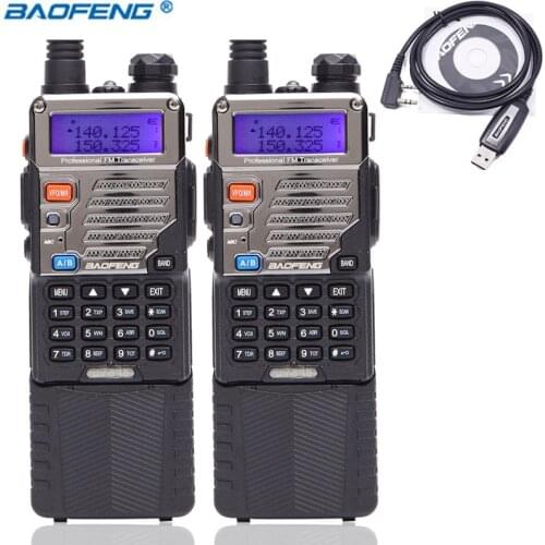 2PCS BaoFeng UV-5RE Walkie Talkie 8Watts powerful 3800mAh Dual Band 10 km long range cb Upgrade of BF-UV5RE portabling radio