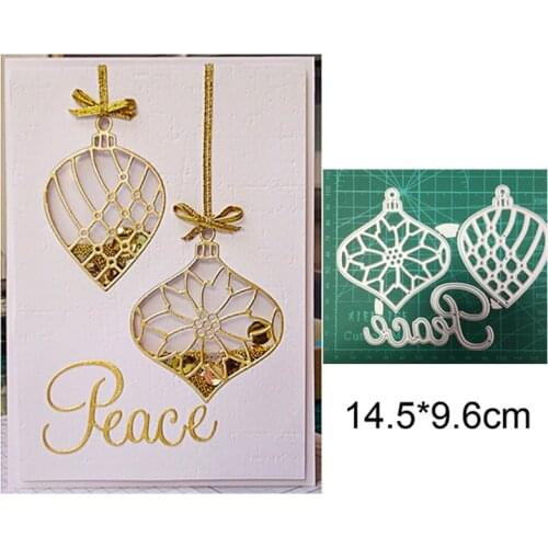 Craft Dies Christmas Ornament Pendant Metal Cutting Dies Stencils DIY Scrapbooking Dies Album/photo Card Embossing Dies New 2021