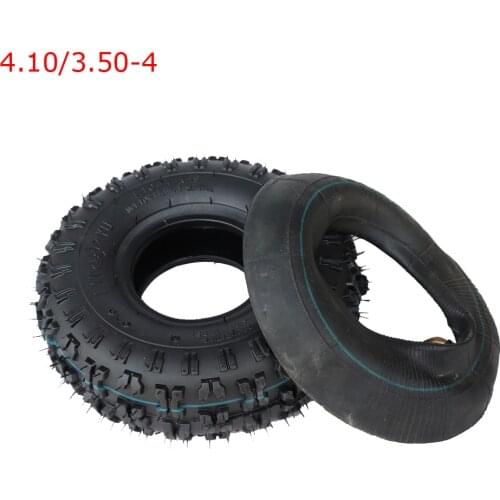 4.10-4 Tire 410/350-4 Off Road Tire for Electric Scooter ATV Motorcycle 4.10/3.50-4 Inner Outer Tire Accessories