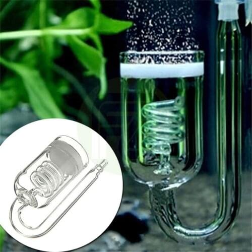 2 Style Glass Co2 Aquarium Diffuser Carbon Dioxide Reactor Regulator Disk Co2 Bubble Atomizer For Water Plant Tank Moss