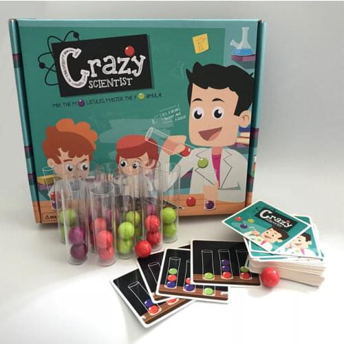 Crazy Scientist Test Tube Set Board Game Logical Thinking Game Kids Calculate Skill Training Game Childrens educational toys