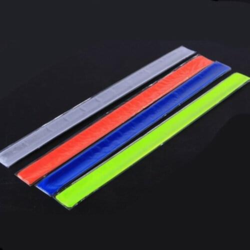 500 PCS Security Reflective Strips Warning Stickers Bind Pants Leg Strap For Cycling Bike/Running on Night