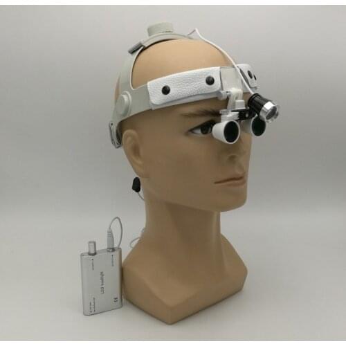 2.5X/3.5X Magnifier Magnifier Binocular Magnifier Surgical Surgery Medical Operation Magnifier with Condenser Headlight