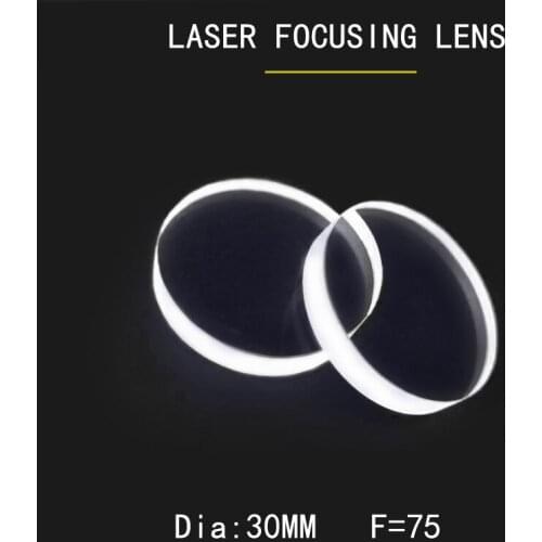 Weimeng brand focusing lenses/Focus glass / optical For Fiber Laser cuting machine Dia 30mm F=75 H-K9L 1064nm AR Plano-convex