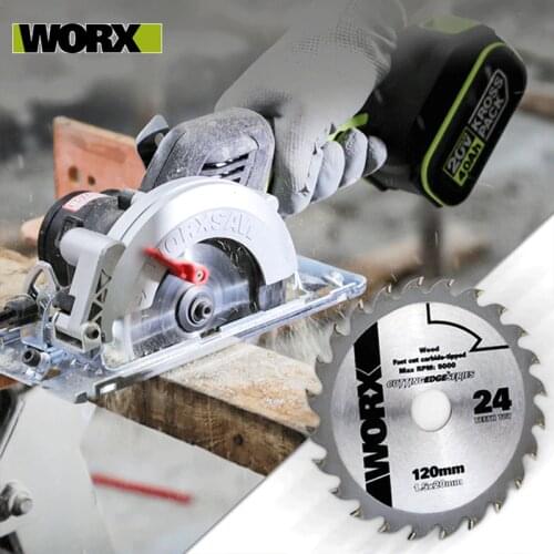 Worx Circular Saw WU533 Cordless Professional Tool Brushless Motor 120MM 45 /90 Degree cutting Powershar Battery 4Ah