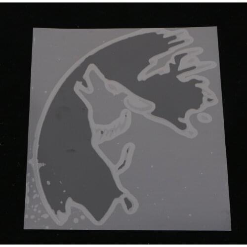 140*120mm Universal Waterproof Sticker Wolf Howling At Moon Vinyl Decal Art Sticker Car Auto Truck Home Decor Car Vinyl Decal