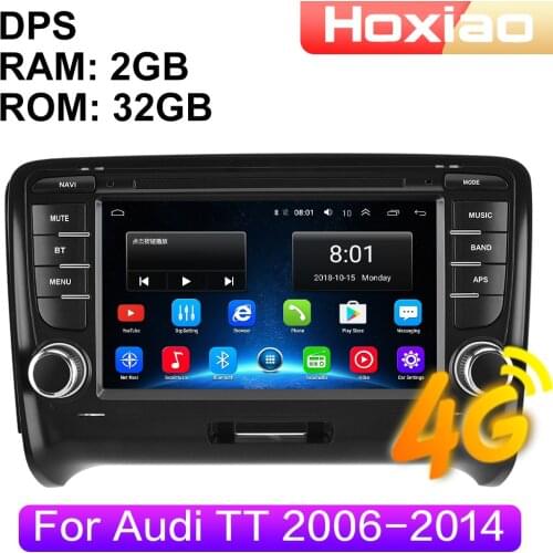 4G Android Car Radio Multimedia Video Player For Audi TT MK2 8J 2006 2007 2008 2009 2010 2011 2012 Navigation GPS 2din