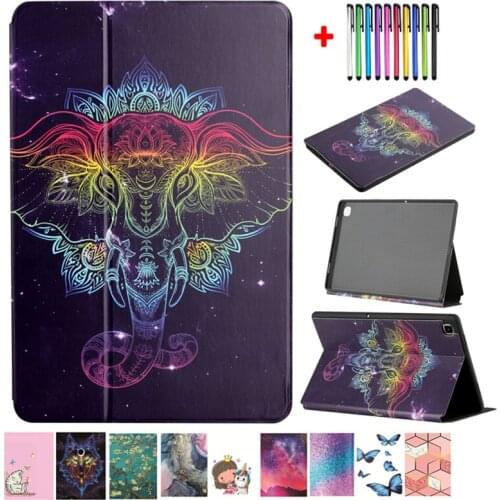 7.9 inch Tablet Elephant Wolf Painted Cover For IPad Mini 5 Case Mini 4 Case Mini 3 Soft TPU Caqa Mini 2 1 Fold Stand Coque Gift