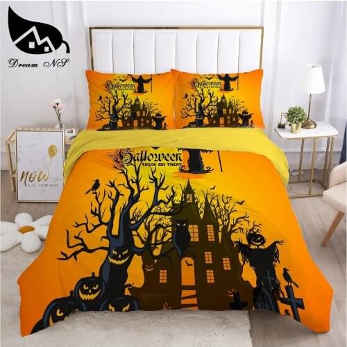 Dream NS All Hallows' Day Home Decoration Bedding Home Textiles Set Queen Bedclothes Duvet Cover Bedding Set ropa de cama