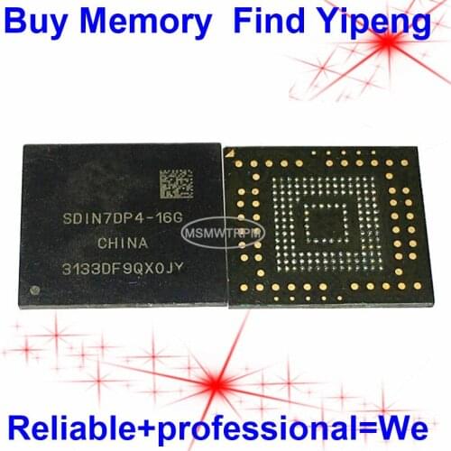 SDIN7DP4-16G BGA153Ball EMMC4.5 4.5 16GB Mobilephone Memory New original and Second-hand Soldered Balls Tested OK