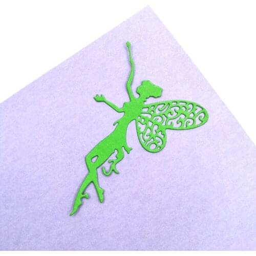 Julyarts Girl Butterfly Embossing Folder Metal Cutting Dies Scrapbooking Paper Embossing Craft DIY Cut Out Photo Album