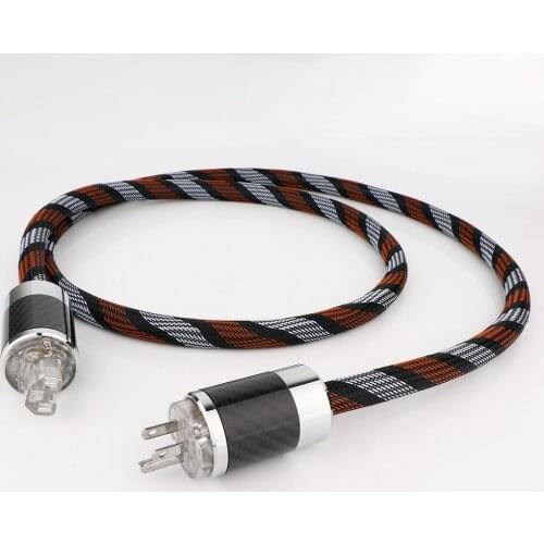 Furukawa 5N occ pure copper US AC Audio Power Cable hifi with US carbon fiber Power Cord cable
